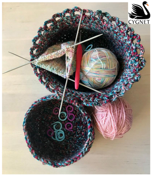 Baskets in Cygnet Helter Skelter Chunky (CY1221) - PDF - Print at Home