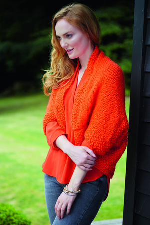 Womens Textured Shrug Knitting Pattern
