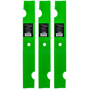 LawnRAZOR Blade for Bad Boy Pup and Lightning 038-3010 52 Inch High Lift 3 Pack