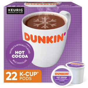 Dunkin' Milk Chocolate Hot Cocoa K-Cups – 22 Count
