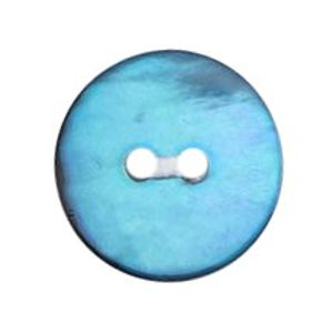 Milward Buttons - Size 12mm, 2 Hole, Mother Of Pearl Effect, Green, Pack of 4