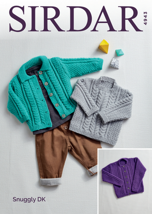 Cardigans and Sweater in Sirdar Snuggly DK (4943)