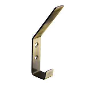 General Utility Hat & Coat Hook - Antique Brass - 130mm - Wall/Door/Wood Mountable - Decohooks