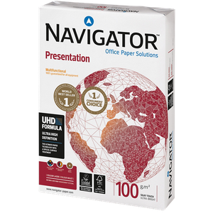 Navigator Presentation A4 Printer Paper 100 gsm Matt White 169 CIE 500 Sheets
