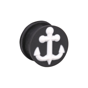 Blue Banana Silicone Anchor Plug 6-20mm (Black/White)