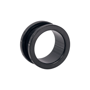 Blue Banana Surgical Steel Flesh Tunnel 3-24mm (Black)
