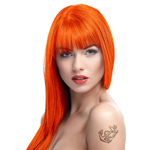 Crazy Color Semi-Permanent Hair Dye 100ml (Orange)