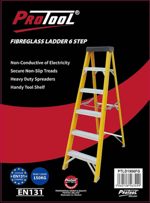 Protool 6 Step Fibreglass Ladder