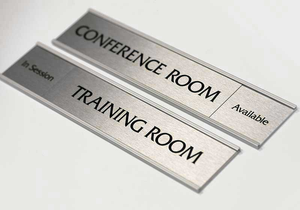 Satin Silver Conference Room Signs/Employee Signs