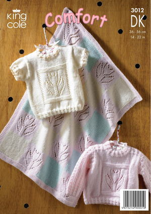 Sweaters and Blanket in King Cole Comfort Baby DK (3012)