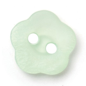 Milward Buttons - Size 12mm, 2 Hole, Pearl Green, Pack of 5