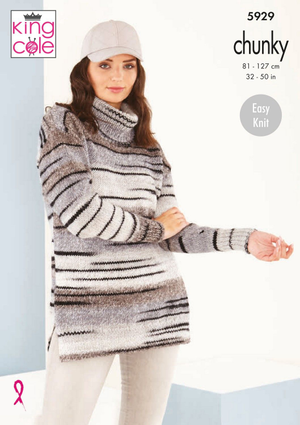 Sweaters in King Cole Safari Chunky (5929)