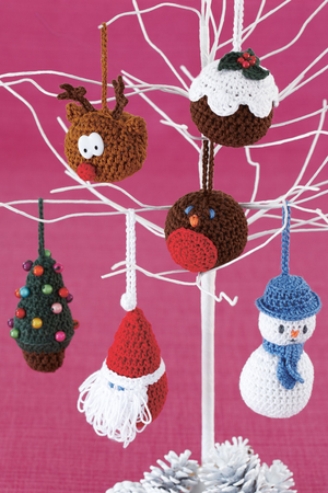 Festive Christmas Tree Decorations Crochet Patterns