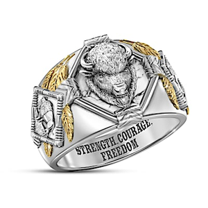 Strength And Courage Ring Size 13.5