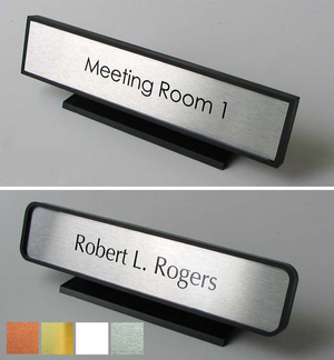 Custom Office Nameplate with Desk Stand