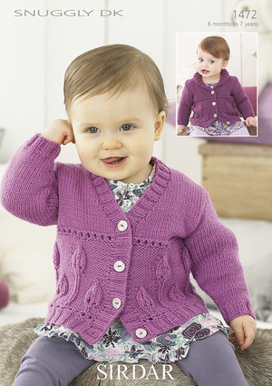Girl's Cardigans in Sirdar Snuggly DK (1472)