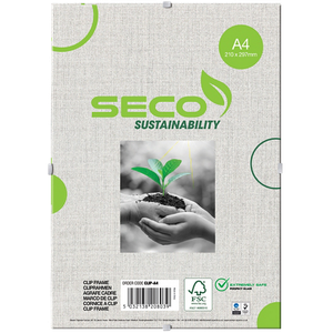 Seco A4 Clip Frame CLIPA4 21 (W) x 1 (D) x 29.7 (H) cm CLIPA4