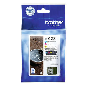 Brother LC422VAL Original Ink Cartridge Black, Cyan, Magenta, Yellow Pack of 4 Multipack