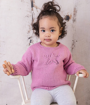 Little Star Jumper in Emu Cotton DK (3003)
