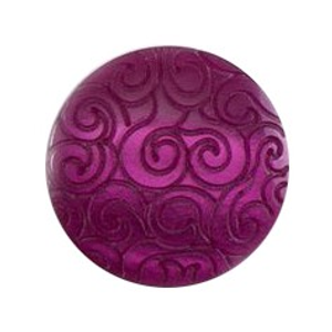 Milward Buttons - Size 15mm, Swirl Effect, Purple, Pack of 4