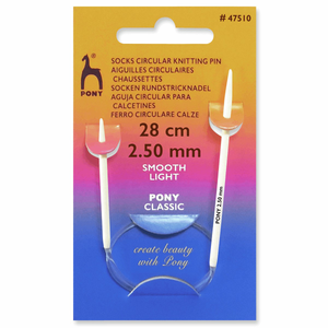 Pony Sock 28cm Fixed Circular Knitting Needles