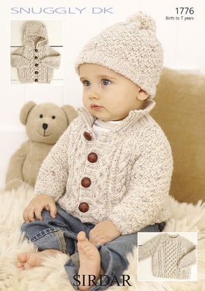 Sweater, Jackets and Hat in Sirdar Snuggly DK (1776)