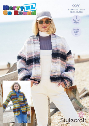 Cardigans in Stylecraft Merry Go Round XL (9960)