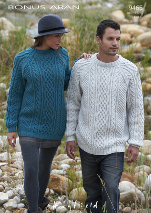 Sweaters in Hayfield Bonus Aran (9465)