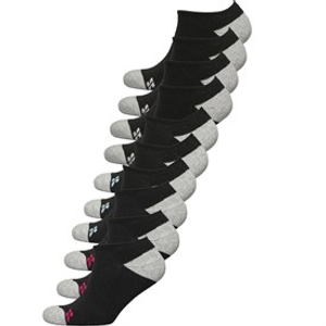 Sport x Fit Womens Ten Pack Cushioned No Show Socks Black