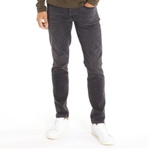 Crosshatch Mens Malcolm Slim Fit Jeans Black