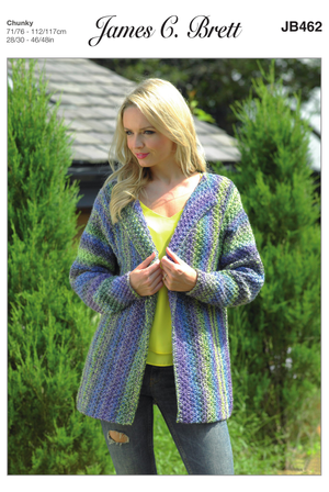 Jacket in James C. Brett Marble Chunky (JB462)