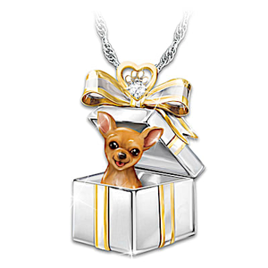 Gift Of Love Chihuahua Pendant Necklace