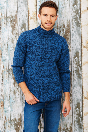 Mens Turtleneck Jumper Knitting Pattern