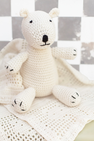 Baby Teddy Bear And Blanket Set Crochet Patterns