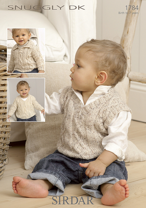 Sirdar Baby Sweaters & Tank Top Snuggly DK (1784)