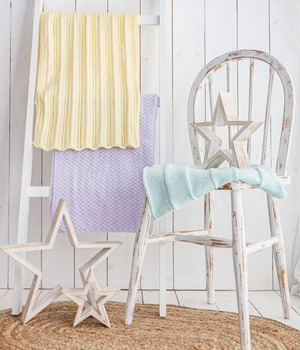 Easy Knitted Baby Blankets in Emu Treasure DK (2015)