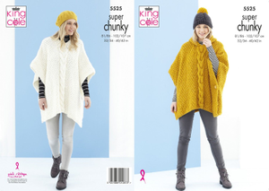 Ponchos and Hat in King Cole Timeless Super Chunky (5525)