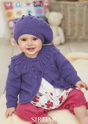 Cardigan and Beret in Sirdar Snuggly DK (1267)