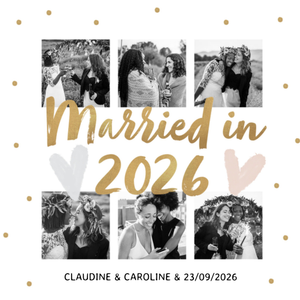 Moonpig Married In 2026 Stylish Confetti Photo Upload Wedding Card