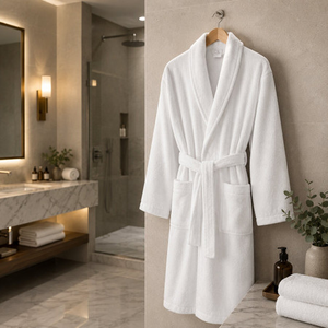 100% Pure Cotton Terry Towelling Dressing Gown