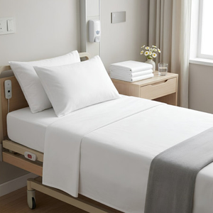 Wholesale 120 TC 100% Cotton Premium Institutional Flat Sheets
