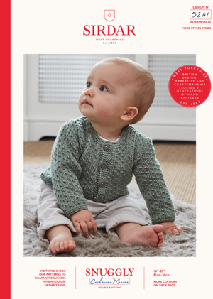 Cardigan in Sirdar Snuggly Cashmere Merino DK (5241)