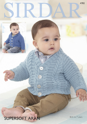 Cardigan in Sirdar Supersoft Aran (4782)