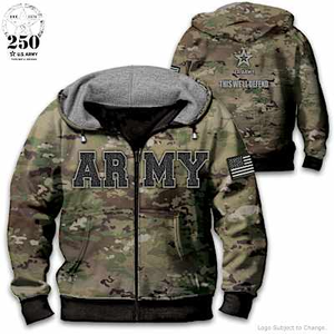 U.S Army Camo Men?s Hoodie Size Large (42-44)