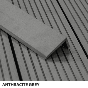 Composite Corner Trim L-Profile - Anthracite