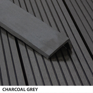Composite Corner Trim L-Profile - Charcoal
