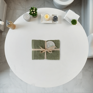 100% Organic Cotton Face Cloths - Gift Ribboned