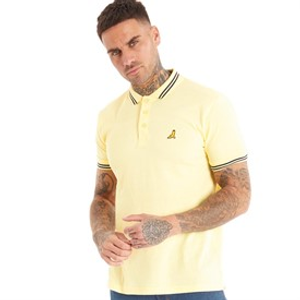 Brave Soul Mens Kanoh Polo Shirt Citrus/Navy