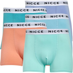 NICCE Mens Carta Five Pack Boxers Sky/Light Coral/Light Teal/Lavender/Mint