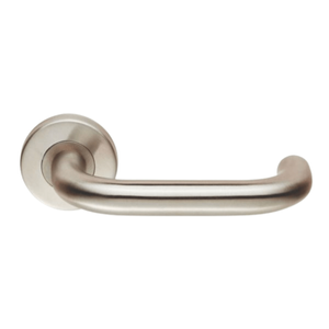 Carlisle Brass Grade 201 19mm Safety Lever Handle on Sprung Rose - Satin Stainless Steel